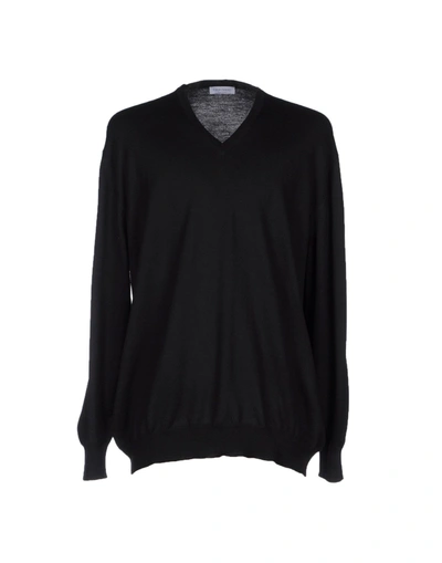 Shop Gran Sasso Man Sweater Black Size 48 Virgin Wool