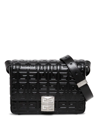 Shop Givenchy Crossbody Bag In 4g Black Leather