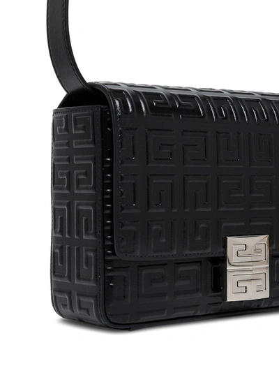 Shop Givenchy Crossbody Bag In 4g Black Leather