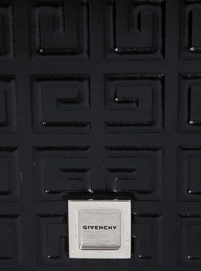 Shop Givenchy Crossbody Bag In 4g Black Leather