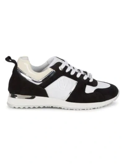 Shop Valentino By Mario Valentino Women's Iris Sneakers In Black White