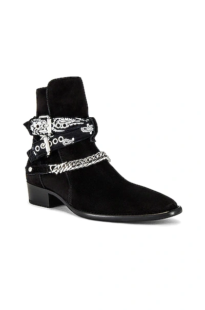 Shop Amiri Bandana Boot In Black