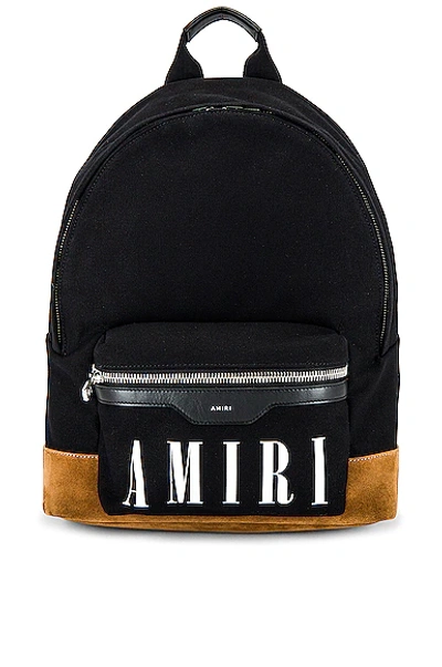 Shop Amiri Canvas Classic Backpack In Black