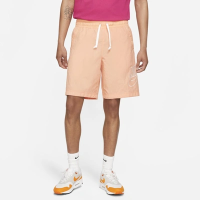 Shop Nike Sportswear Alumni Men's Woven Flow Shorts In Apricot Agate