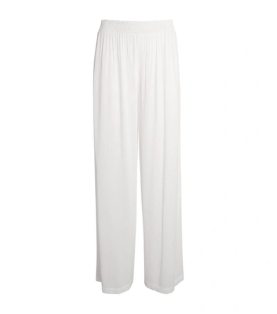 Shop L Agence Wide-leg Nikita Trousers In White