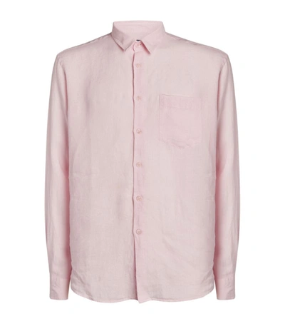 Shop Vilebrequin Linen Shirt In Pink