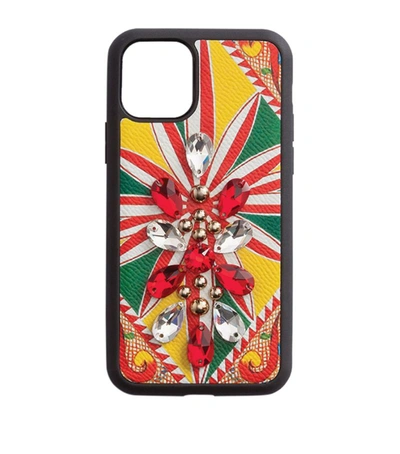 Shop Dolce & Gabbana Carretto Print Iphone 11 Pro Case In Multi
