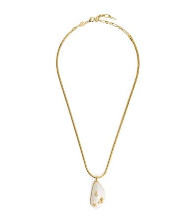 Shop Anni Lu Gold-plated And Pearl Necklace