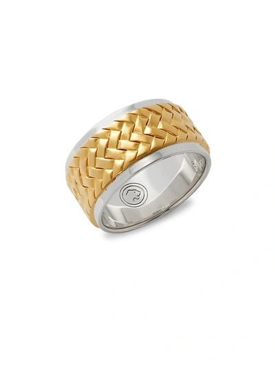 Effy Men's Sterling Silver Solid Fill Band Ring In Silver