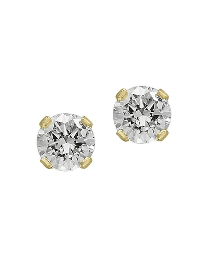 Effy Women's 14k Yellow Gold & 0.25 Tcw Diamond Stud Earrings In Yellow Gold