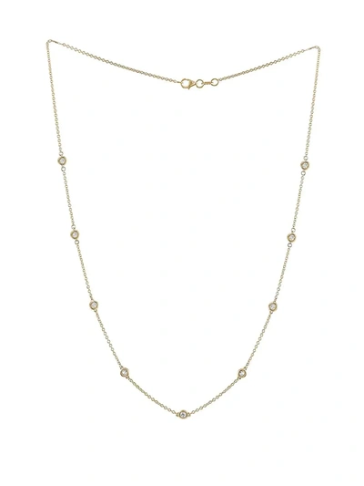 Shop Diana M Jewels Women's 14k Yellow Gold & 1 Tcw Diamond Station Necklace