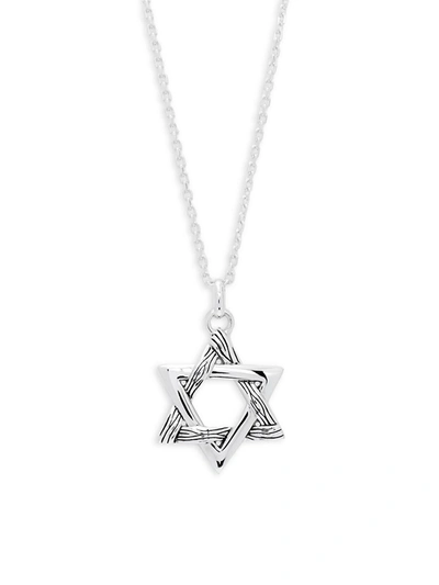 Shop Effy Men's Sterling Silver Star Pendant Necklace