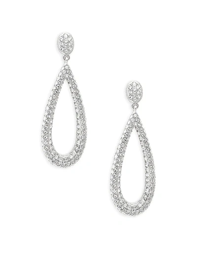 Shop Adriana Orsini Women's Crystal Teardrop Earrings In Neutral