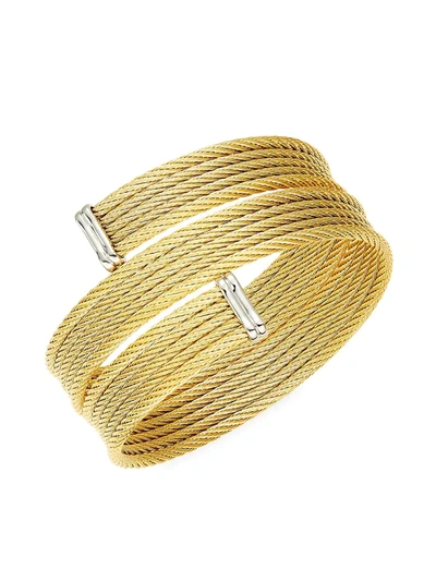 Shop Alor Women's Classique 18k Yellow Gold & Stainless Steel Bracelet