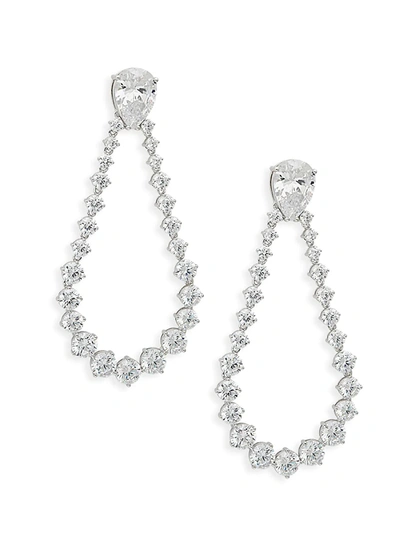 Shop Adriana Orsini Women's Crystal Drop Earrings In Neutral