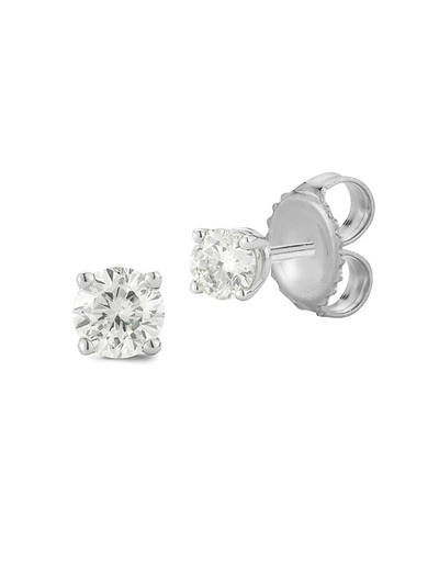 Shop Nephora Women's 14k White Gold & 0.25 Tcw Diamond Stud Earrings