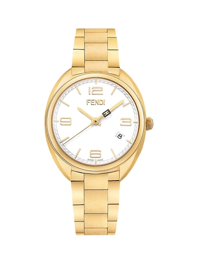 Shop Fendi Women's Momento Stainless Steel Bracelet Watch In Sapphire