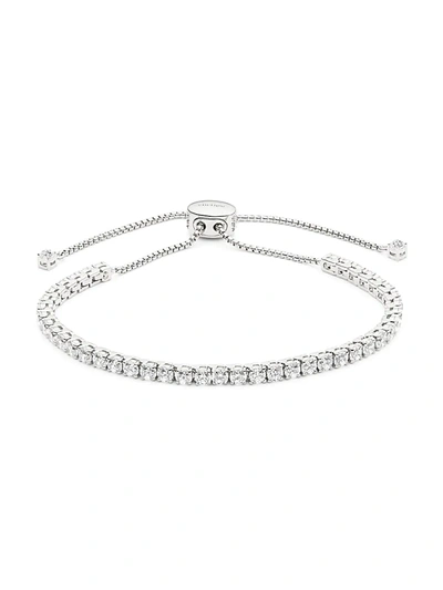 Shop Adriana Orsini Women's Crystal Bolo Bracelet In White