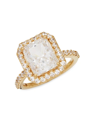 Shop Adriana Orsini Women's Goldtone & Crystal Ring In Neutral