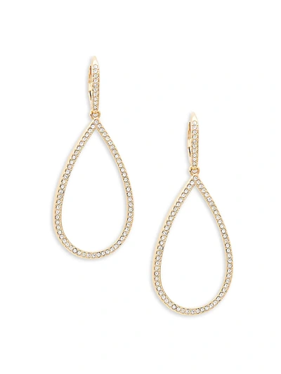 Shop Adriana Orsini Women's Goldtone & Crystal Teardrop Earrings In Neutral