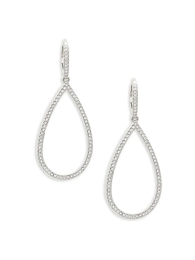 Shop Adriana Orsini Women's Crystal Teardrop Earrings In White