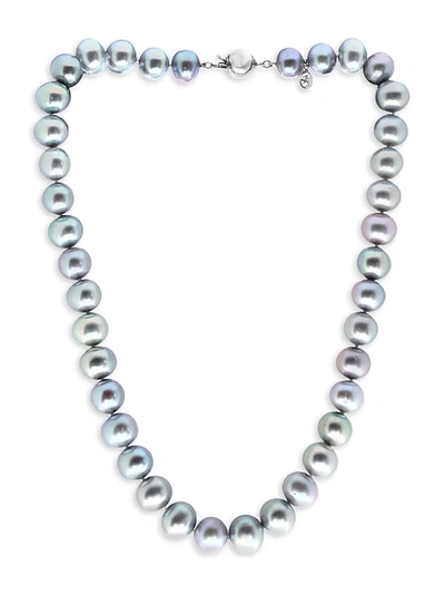 Effy 925 Sterling Silver & 10mm Freshwater Pearl Necklace In Silver
