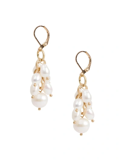 Shop Saachi Women's Goldtone & 7-9mm Freshwater Pearl Dangle Earrings In Neutral