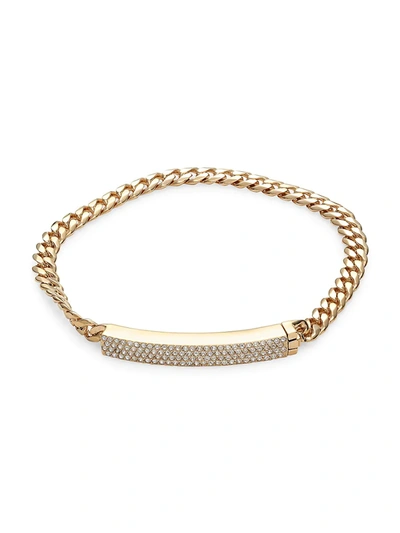 Shop Adriana Orsini Women's Goldtone & Crystal Chain Bracelet In Neutral
