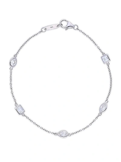 Shop Nephora Women's 14k White Gold & Diamond Bracelet