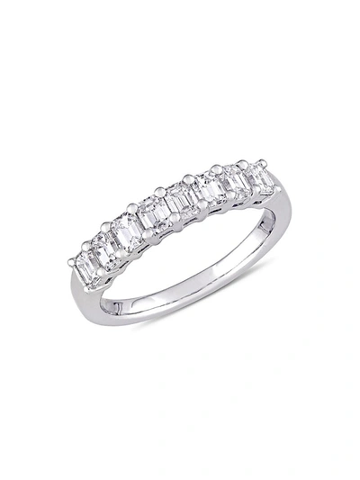 Shop Saks Fifth Avenue Women's 14k White Gold & Diamond Band Ring