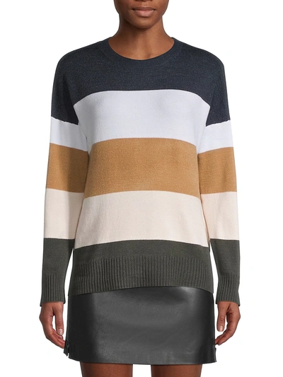 Shop French Connection Women's Colorblock Sweater In Neutral