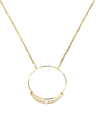 Shop Adriana Orsini Women's 14k Yellow Gold & Diamond Pendant Necklace