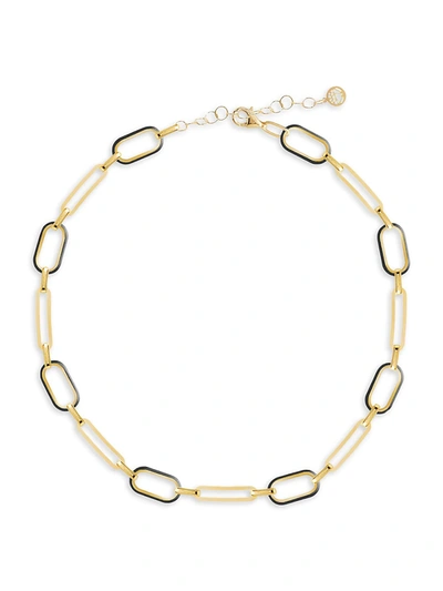 Shop Gabi Rielle Women's Celebration 14k Gold Vermeil Box-link Choker Necklace
