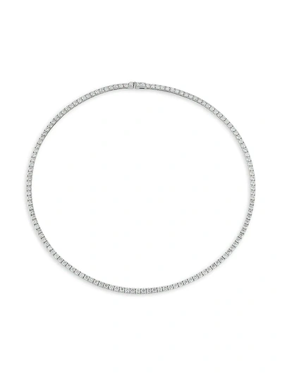 Shop Nephora Women's 14k White Gold & Diamond Necklace