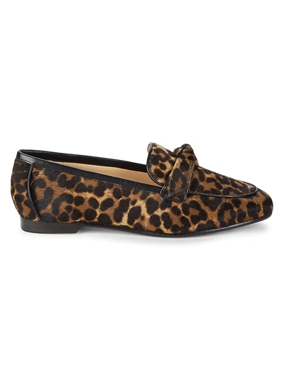 Shop Alexandre Birman Women's Becky Leopard Calf Hair Loafers In Leopard Black