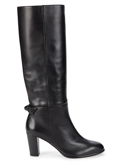 Shop Alexandre Birman Women's Rachel Leather Tall Boots In Black