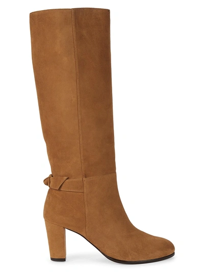 Shop Alexandre Birman Women's Rachel Suede Boots In Walnut