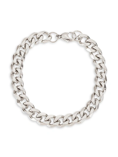 Shop Eye Candy La Men's Samuel Titanium Single Strand Bracelet In Neutral