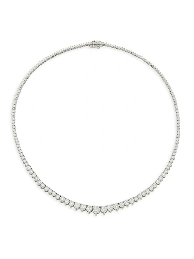 Shop Effy Women's 14k White Gold & Diamond Necklace