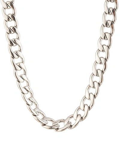Shop Eye Candy La Women's Luxe Titanium Chain Necklace In Neutral