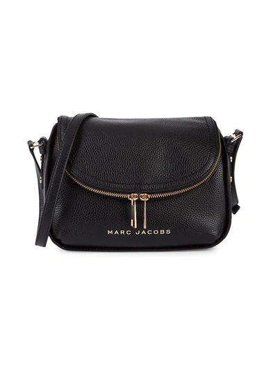 Shop Marc Jacobs Women's Mini The Groove Leather Messenger Bag In Black