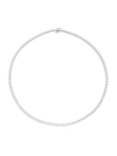 Shop Effy Women's 14k White Gold & Diamond Strand Necklace