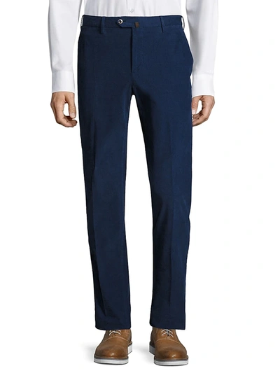 Shop Pt01 Men's Slim-fit Corduroy Trousers In Brown