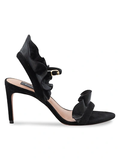 Shop Bcbgmaxazria Women's Sabrina Leather Sandals In Black