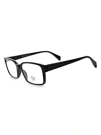 Shop Oscar De La Renta Women's 55mm Square Reading Glasses In Black