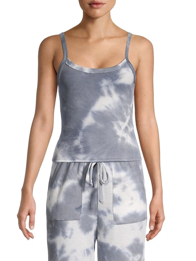 Shop Allison New York Women's Tie-dyed Tank Top In Grey