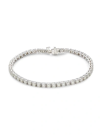 Shop Effy Women's 14k White Gold & Diamond Tennis Bracelet
