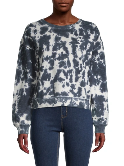 Shop 525 America Women's Tie-dyed Cotton Sweatshirt In Multi Coal