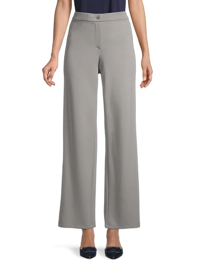 Shop Eileen Fisher Women's High-waist Straight Pants In Ivory