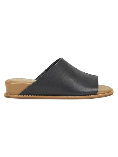 Shop Aerosoles Women's Yorketown Leather Wedge Sandals In Tan Leather